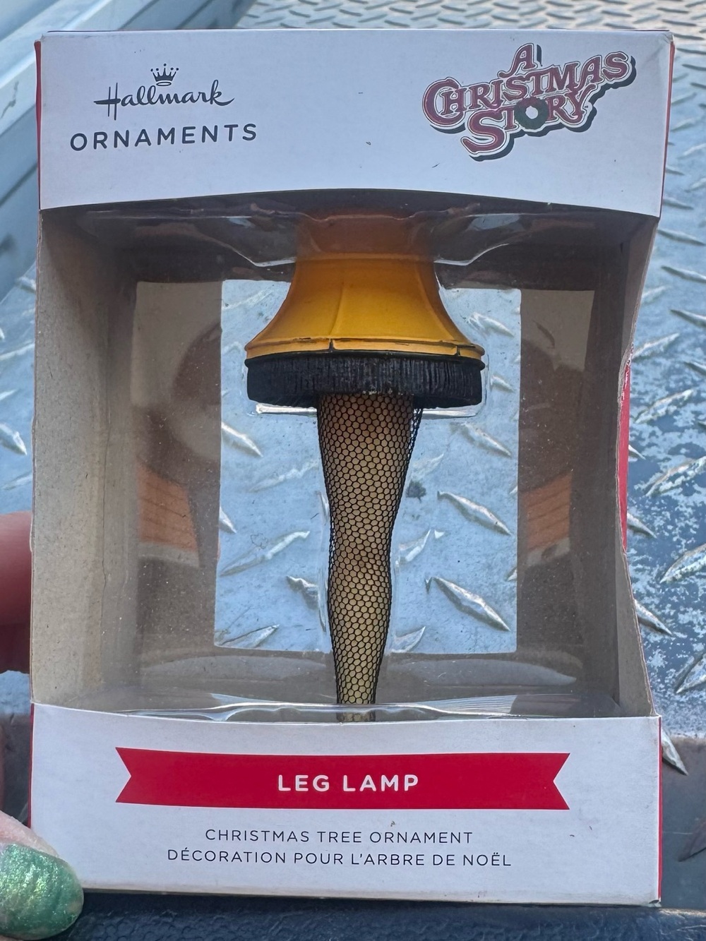 Hallmark Christmas Tree Ornament leg lamp